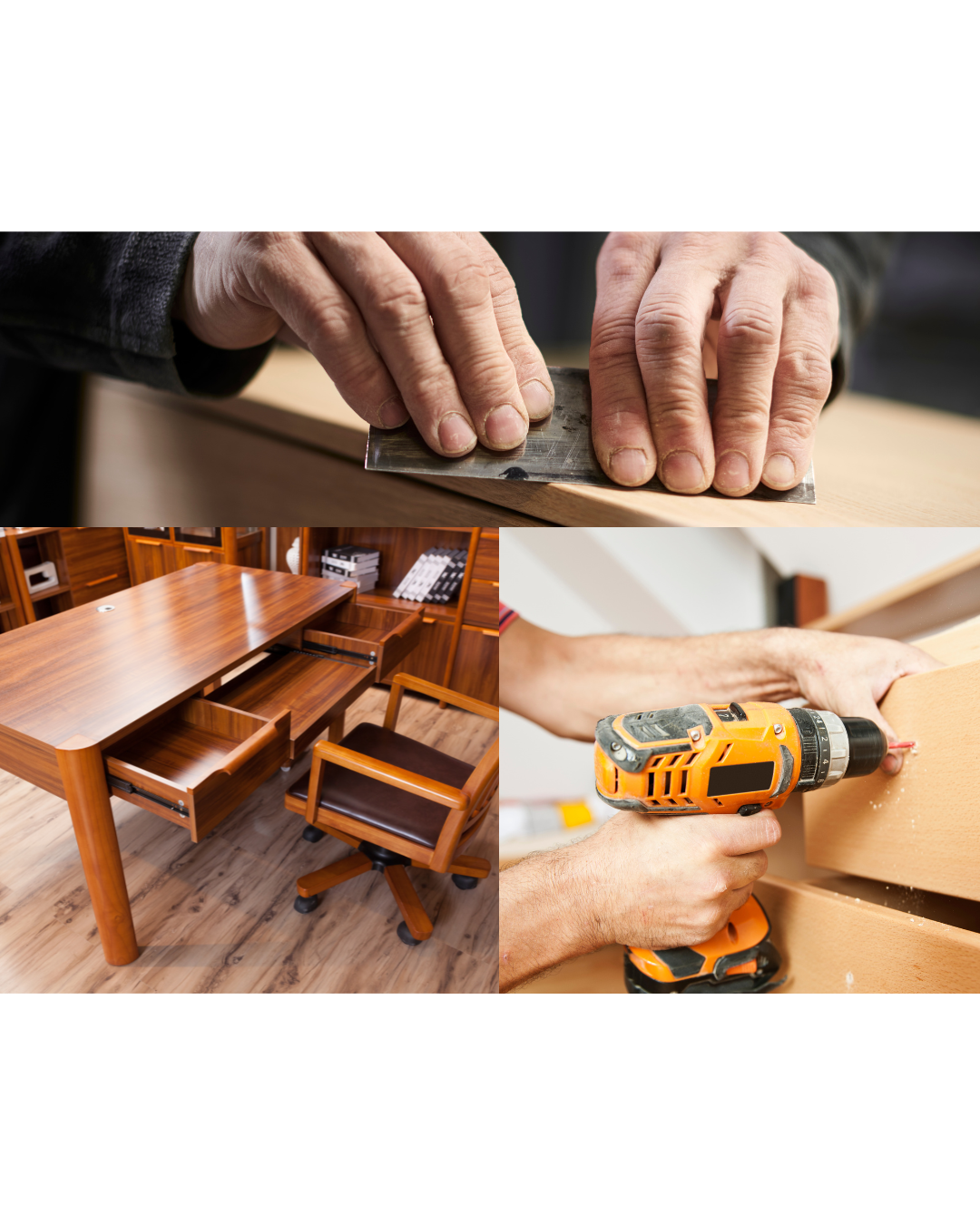 Custom furniture being crafted