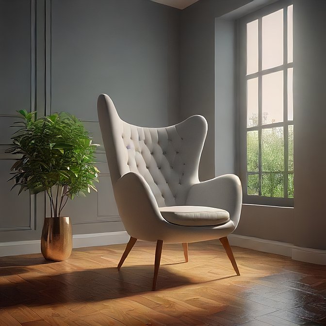 Accent wing chair