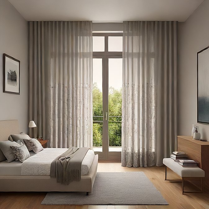 Textured curtains