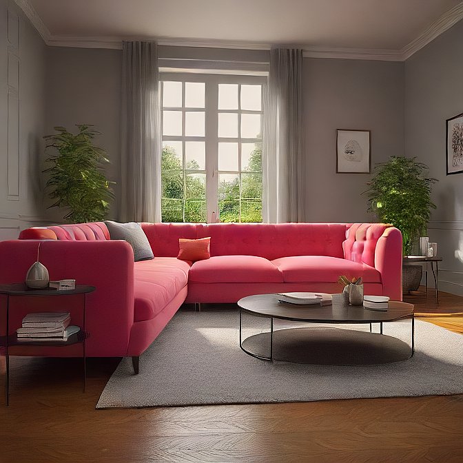 Luxury fabric sofa