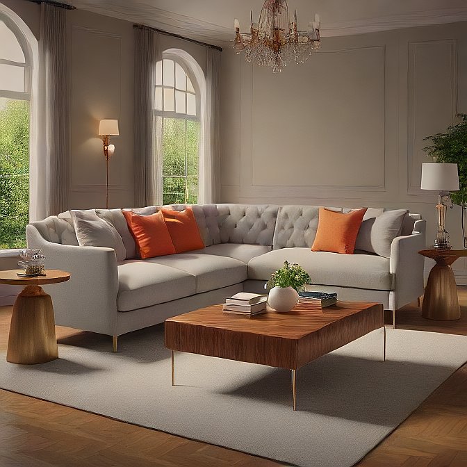 Luxury fabric sofa