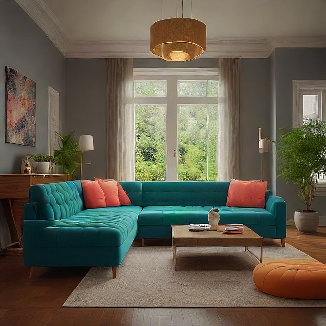 Luxury fabric sofa
