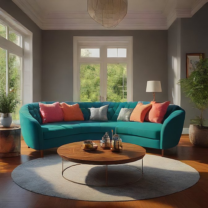 Luxury fabric sofa