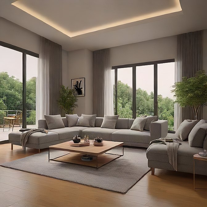 Luxury fabric sofa