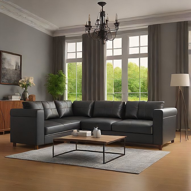 Leather recliner sofa