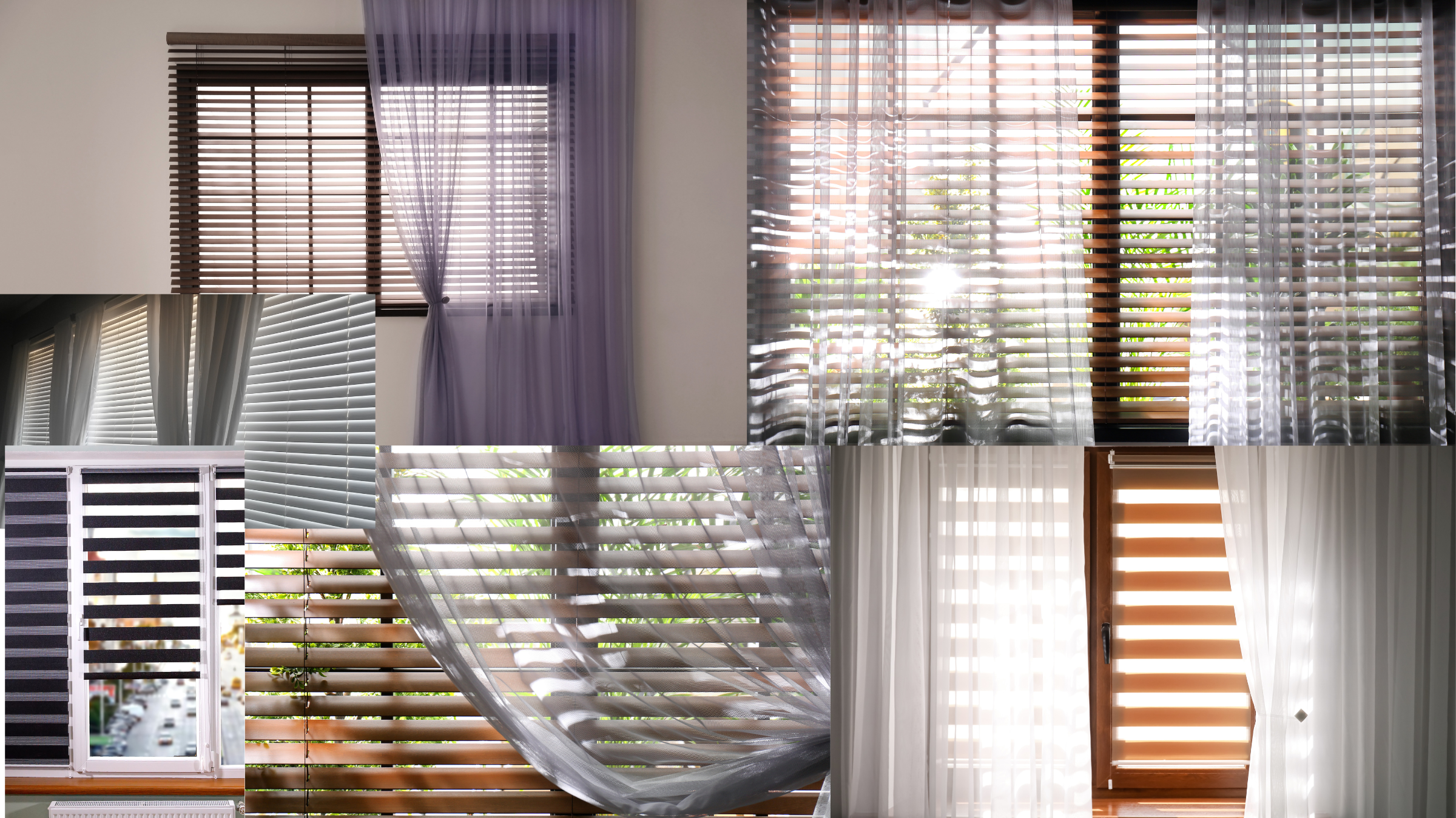 Curtains and window blinds showcase
